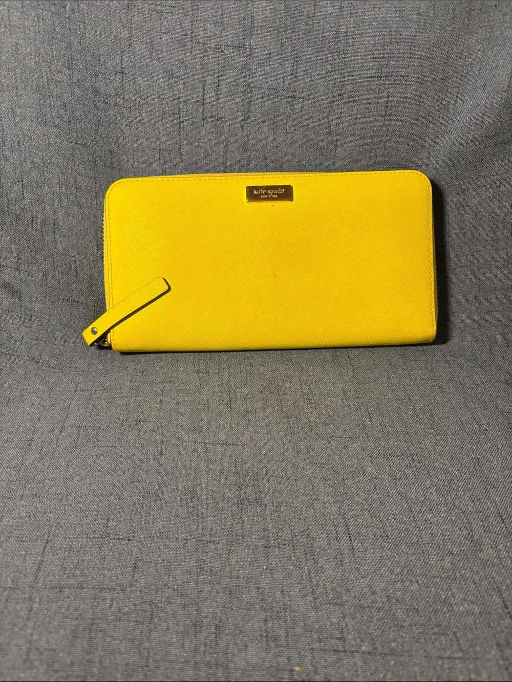kate spade Bright Yellow Zip-Around Wallet